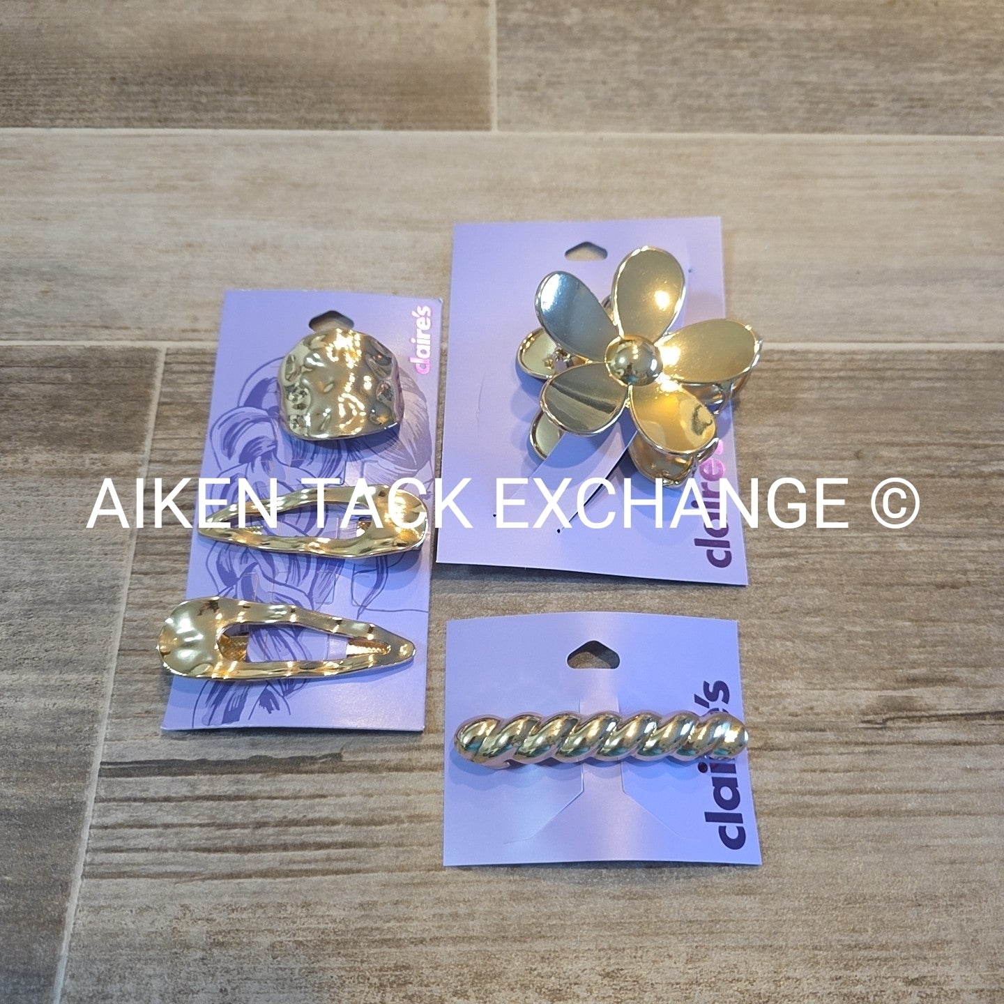 Claire's Hair Bundle - 1 Claw Clip, 4 Hair Clips