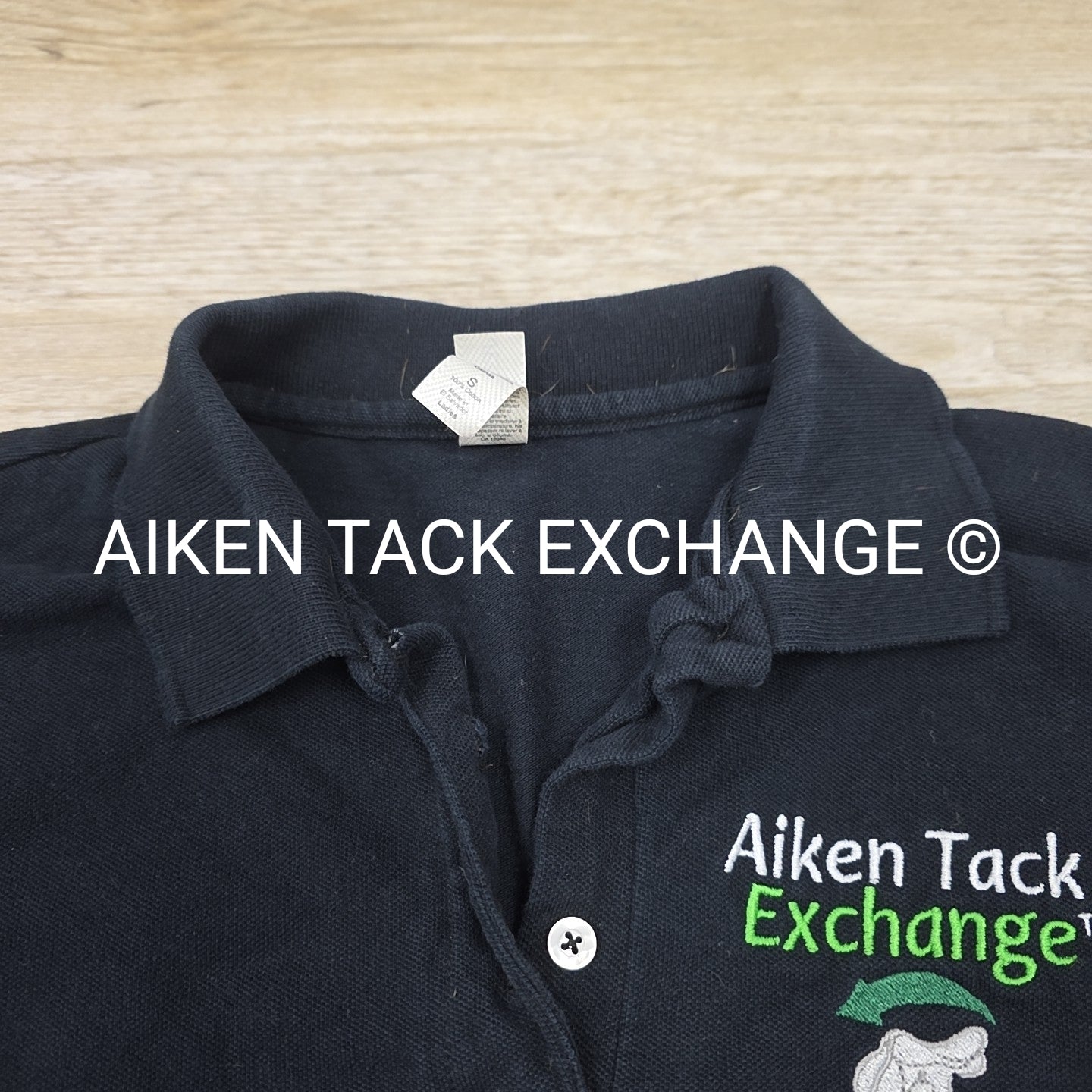 Short Sleeve Collared Polo Shirt with ATE Logo, Women's Size Small