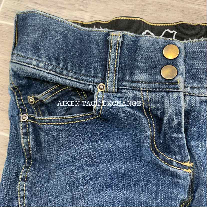 Goode Rider Denim Full Seat Breeches, Size 26