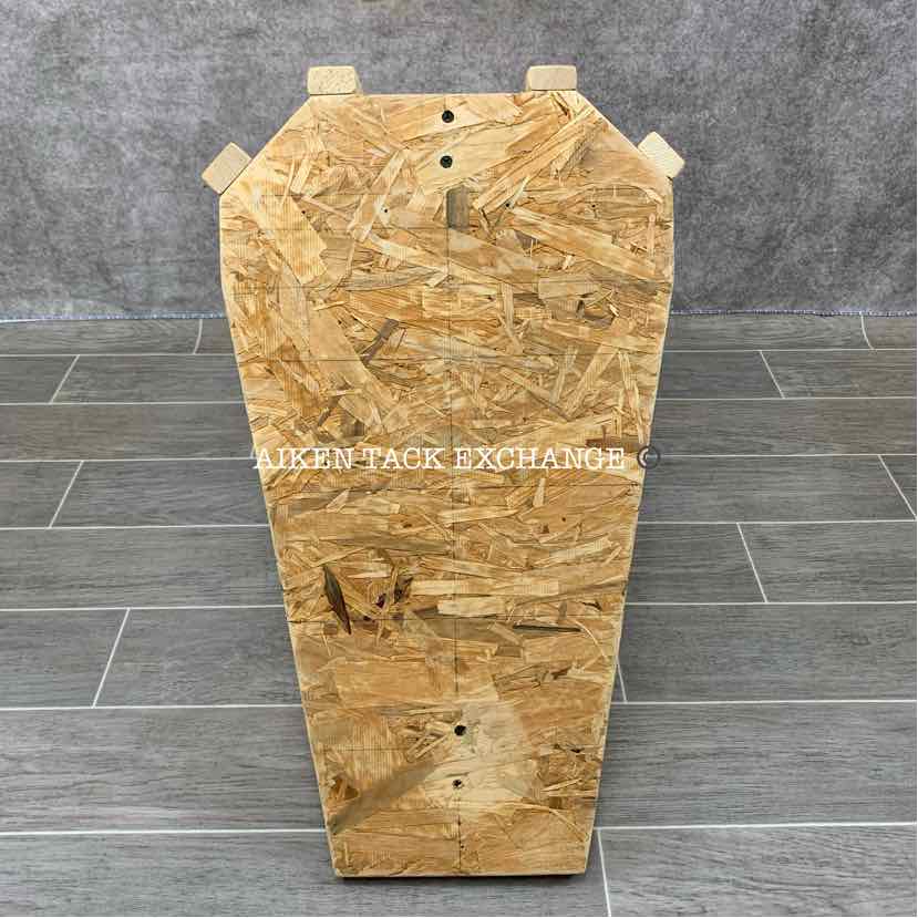Wooden Wall-Mount Western Saddle Rack