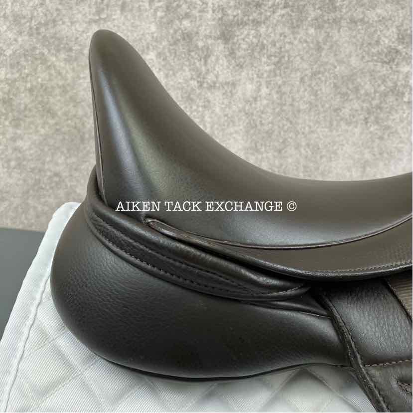 2024 Envy by Custom Saddlery Motion Monoflap Dressage Saddle, 18" Seat, Adjustable Tree, Wool Flocked Panels