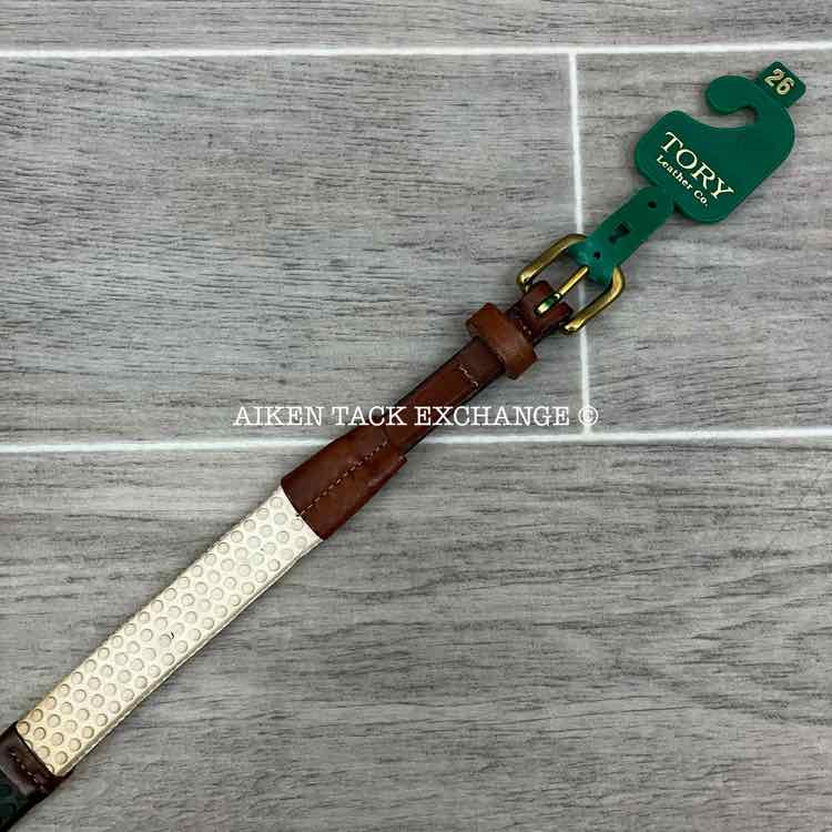Tory Leather Rubber Rein Belt 26