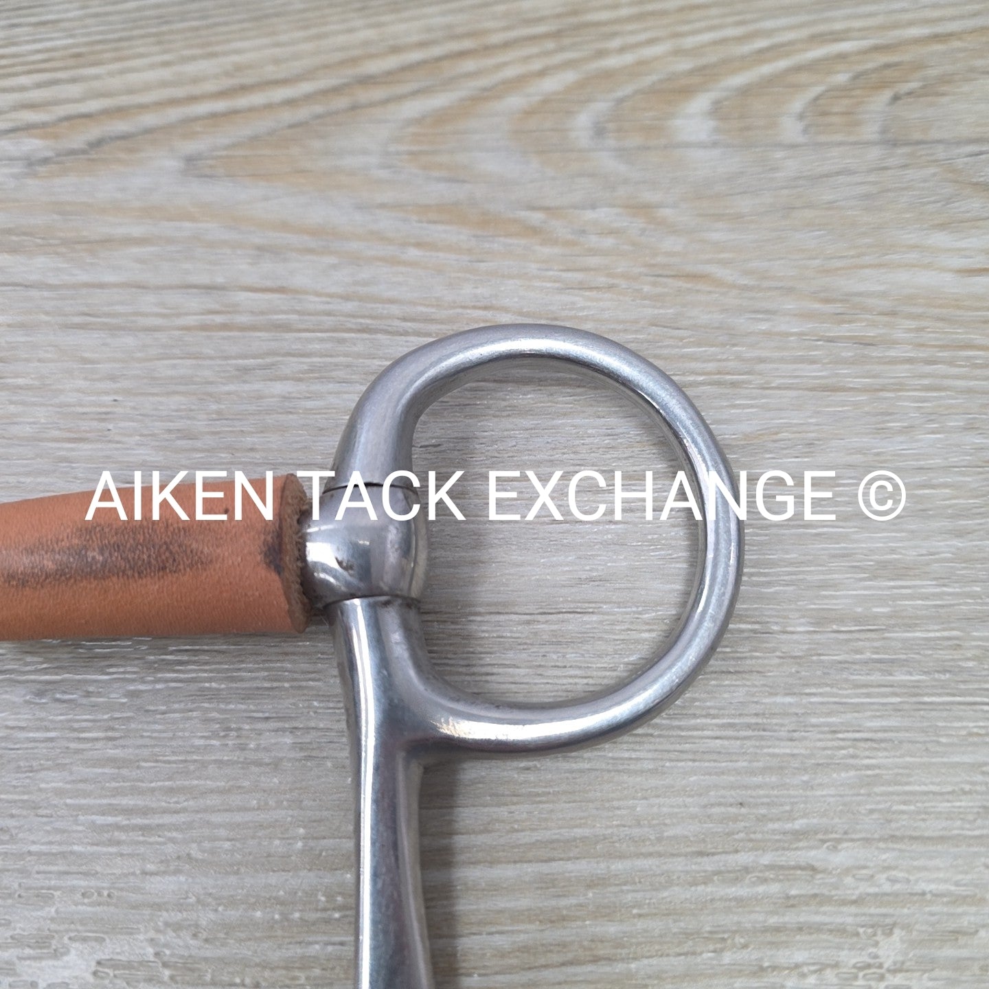 Half Cheek Leather Covered Single Joint Bit 5"
