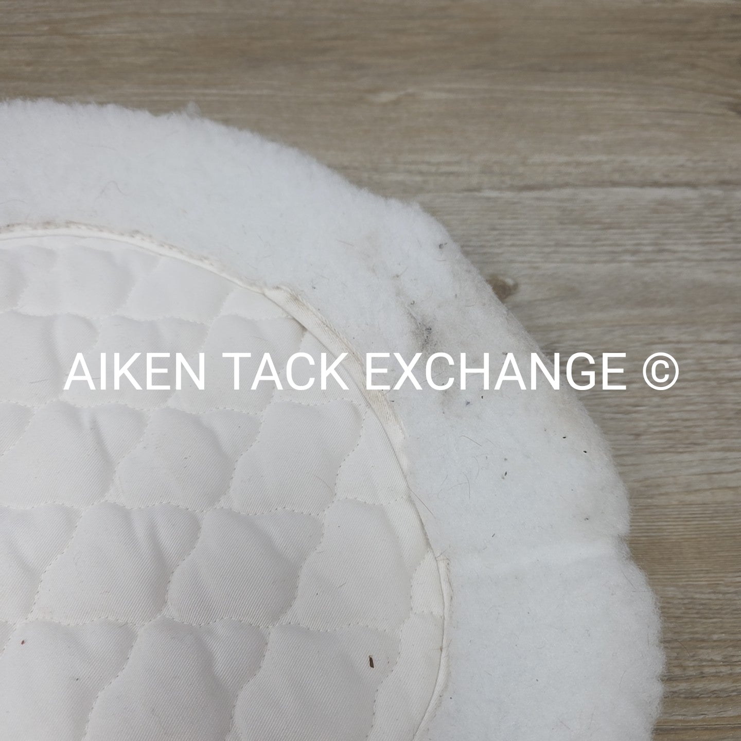 Toklat ProQuilt CC Fleece Show Pad with Joey Girth Slot, White, Size 17-17.5