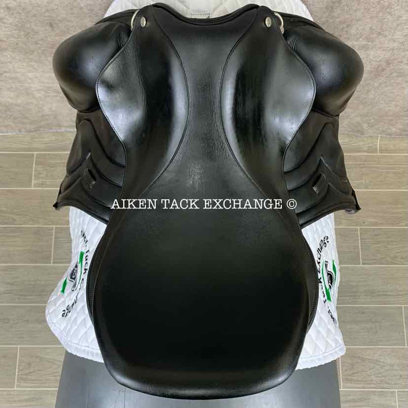 Stackhouse Monoflap Dressage Saddle, 17.5" Seat, Medium Narrow Tree, Wool Flocked Panels
