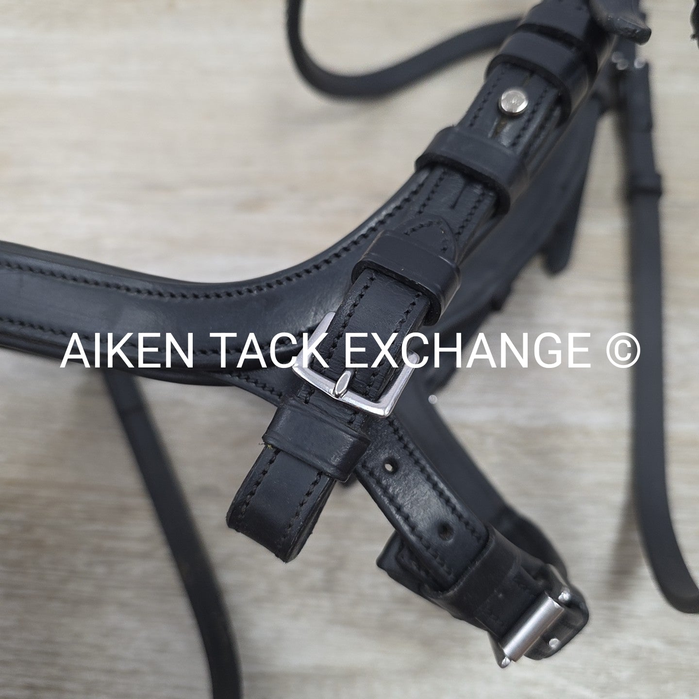 Schockemohle Equitus Beta Anatomical Special Bridle, Black, No Reins, Size Cob