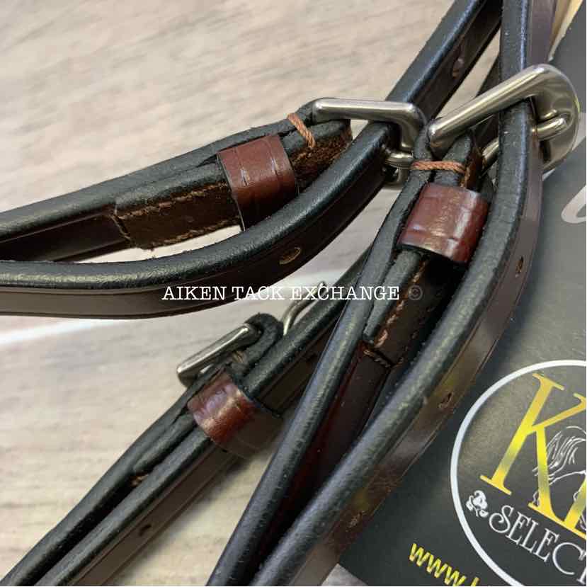 KL Select Italia Burghley Bling Bridle (No Reins), Brand New, Oversize