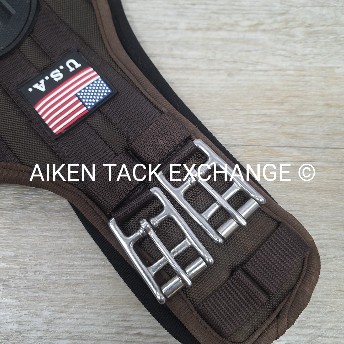 Majyk Equipe "Superhorse" Monoflap Stud Guard Belly Guard Girth, Brown, 24"