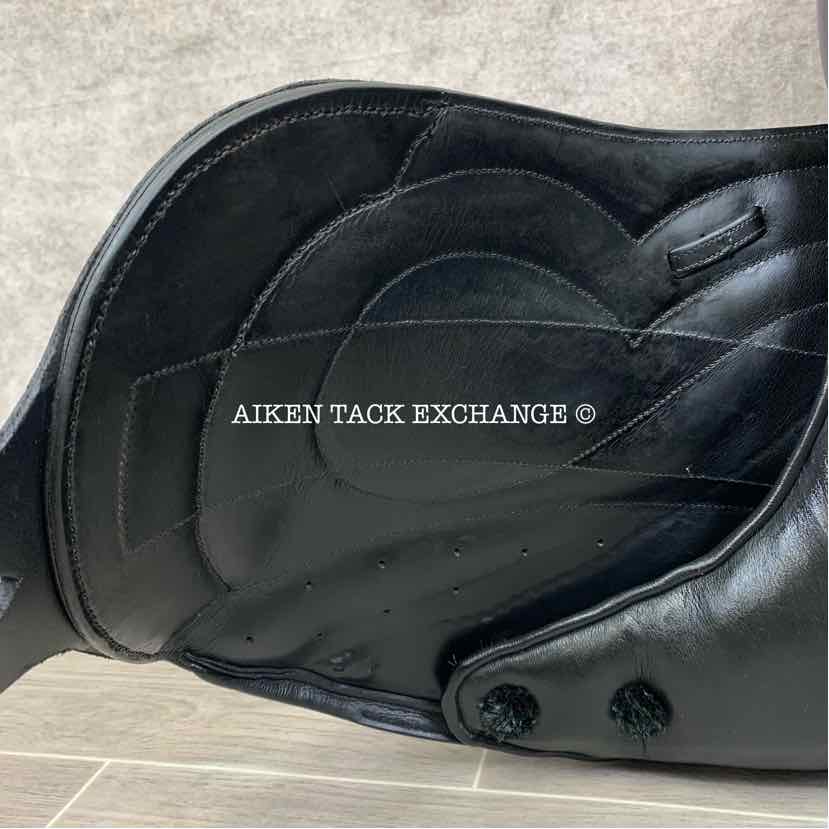 Stackhouse Monoflap Dressage Saddle, 17.5" Seat, Medium Narrow Tree, Wool Flocked Panels