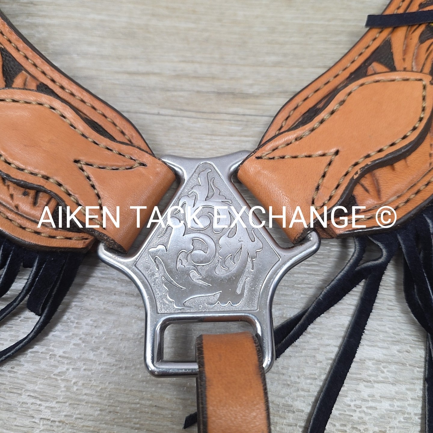 Sunflower Western Breastplate with Fringe