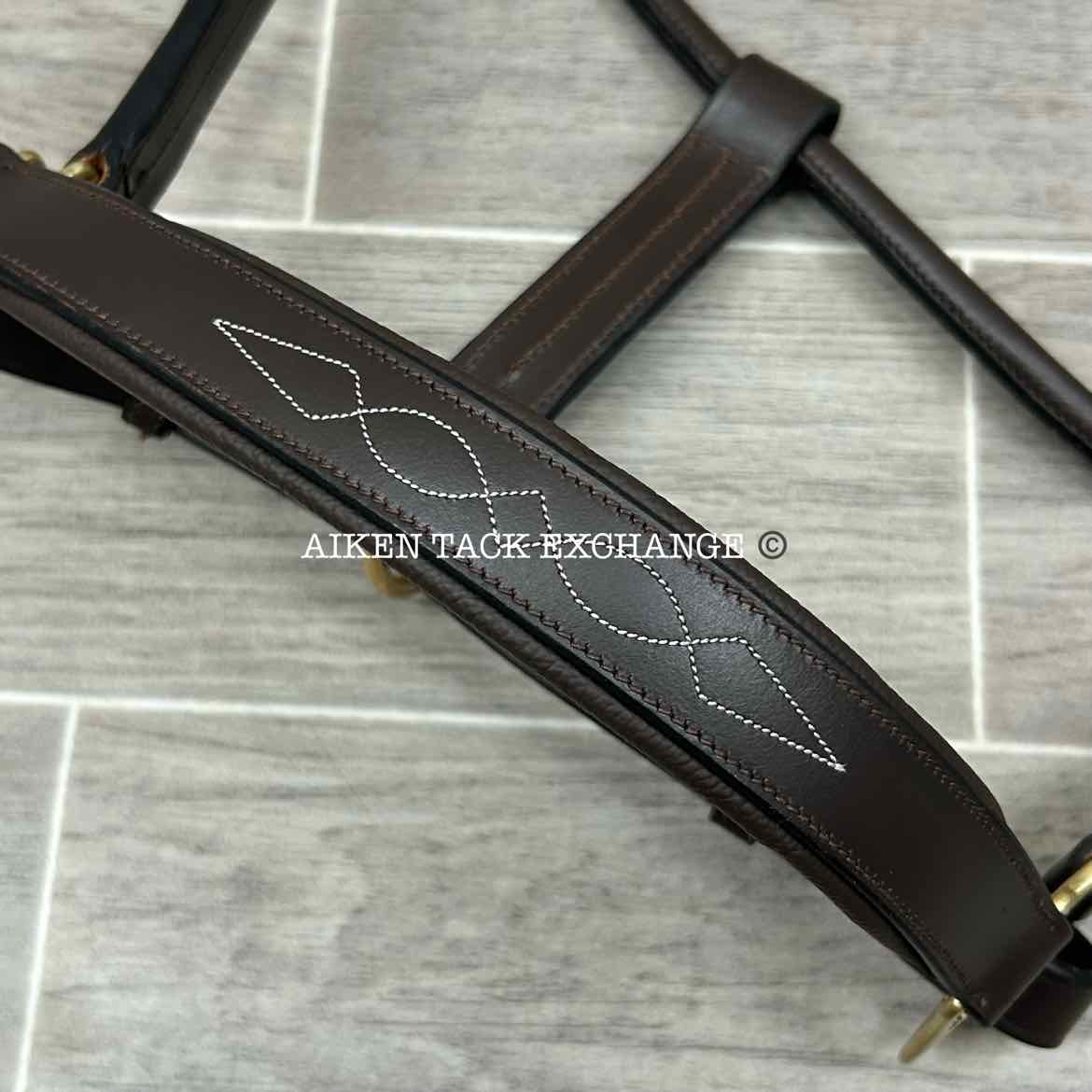 Premier Dorchester Padded Fancy Stitched Leather Halter, Size Full