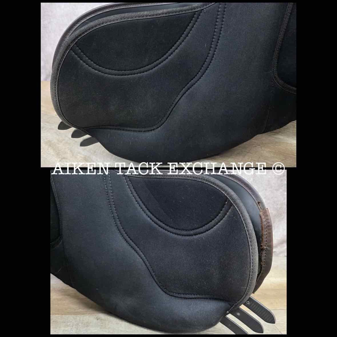 Dover Synthetic ProRide Close Contact Jump Saddle, 16.5" Seat, Medium Tree, Wool Flocked Panels