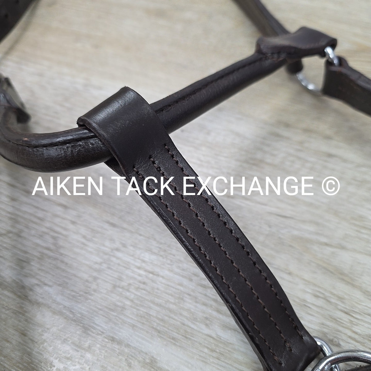 Leather Halter, Brown, Size Full