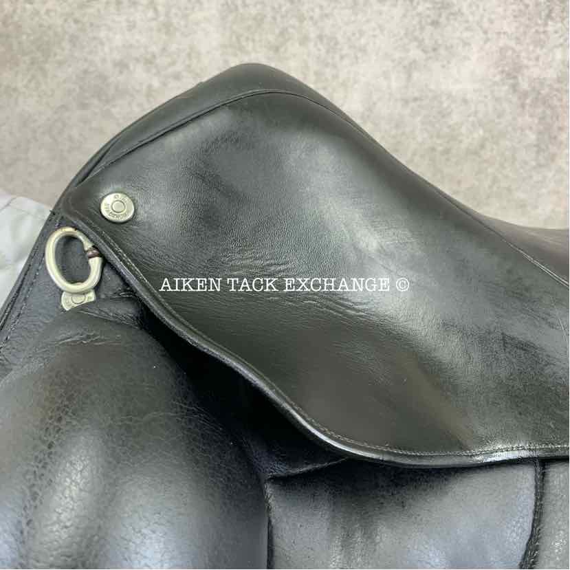 Stackhouse Monoflap Dressage Saddle, 17.5" Seat, Medium Narrow Tree, Wool Flocked Panels