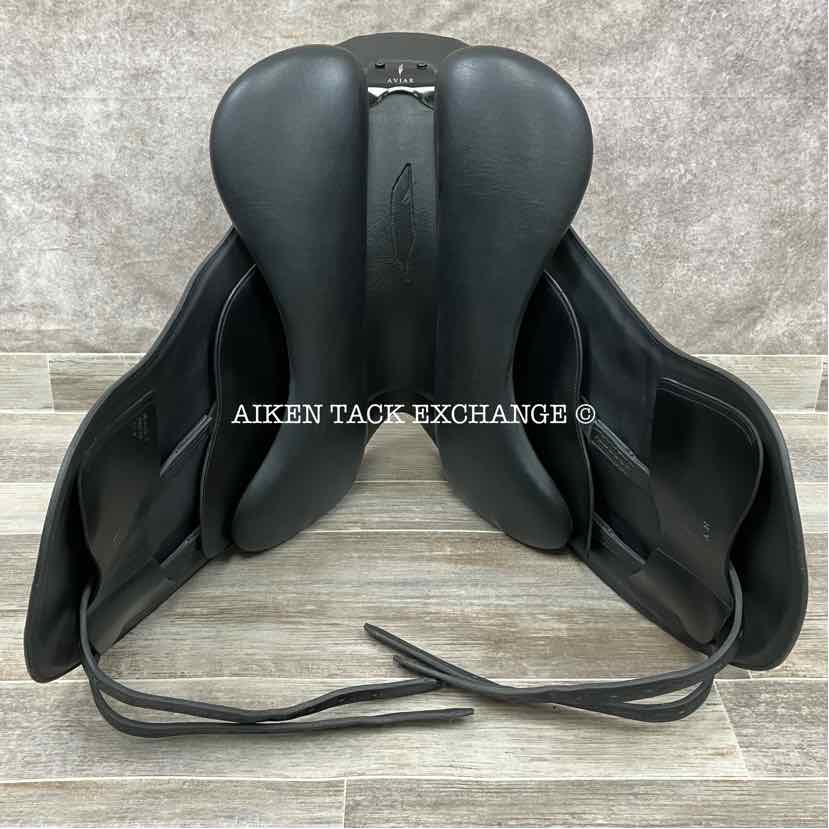 2023 Aviar Rook 2.0 Monoflap Dressage Saddle, 17.5" Seat, Adjustable Tree, Foam Panels
