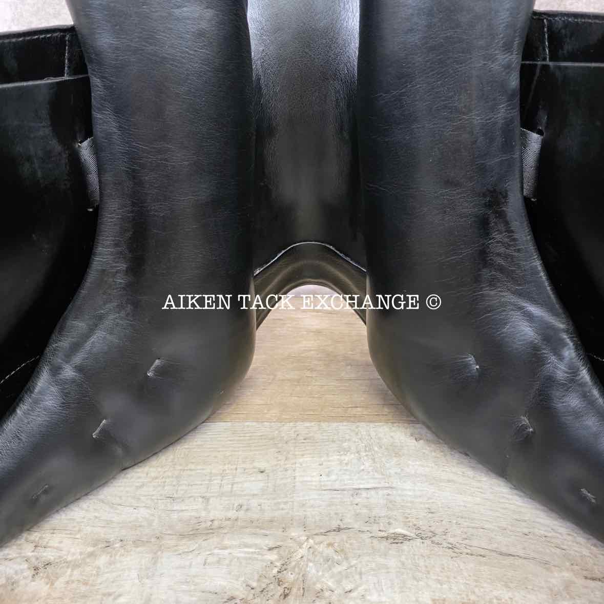 2008 Prestige Galileo Dressage Saddle, 17" Seat, 34 Tree - MW, Wool Flocked Panels