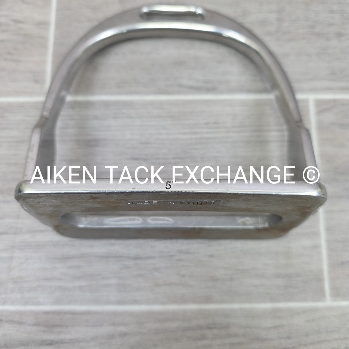 Wide Tread Polo Style Stirrup Irons, 5"