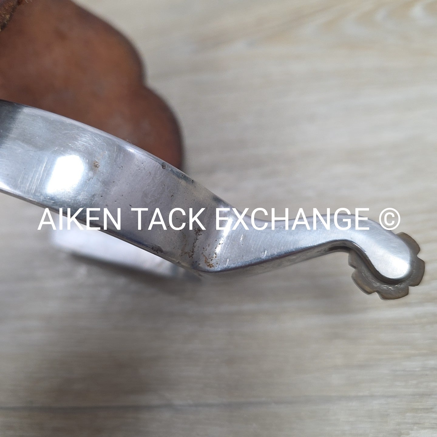 Western Rowel Spurs with Leather Straps