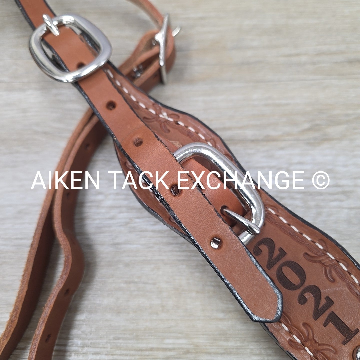 One Ear Western Bridle with Matching Wither Strap