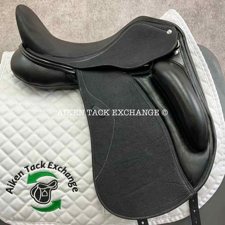 2024 Custom Saddlery Everest R Monoflap Dressage Saddle, 18" Seat, Adjustable Tree, Wool Flocked Panels