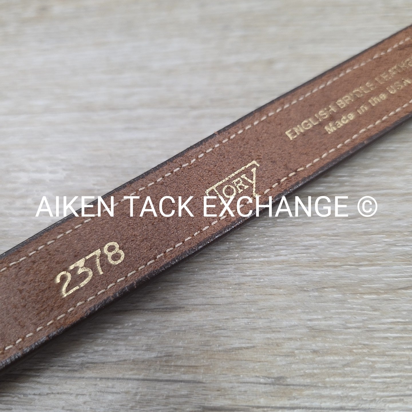Tory Leather Clincher Brass Buckle Belt, 26"