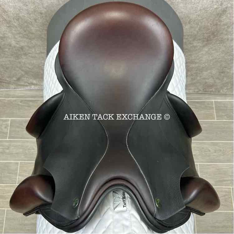 Cardanel Monoflap Dressage Saddle, 17" Seat, Wide Tree, Wool Flocked Panels