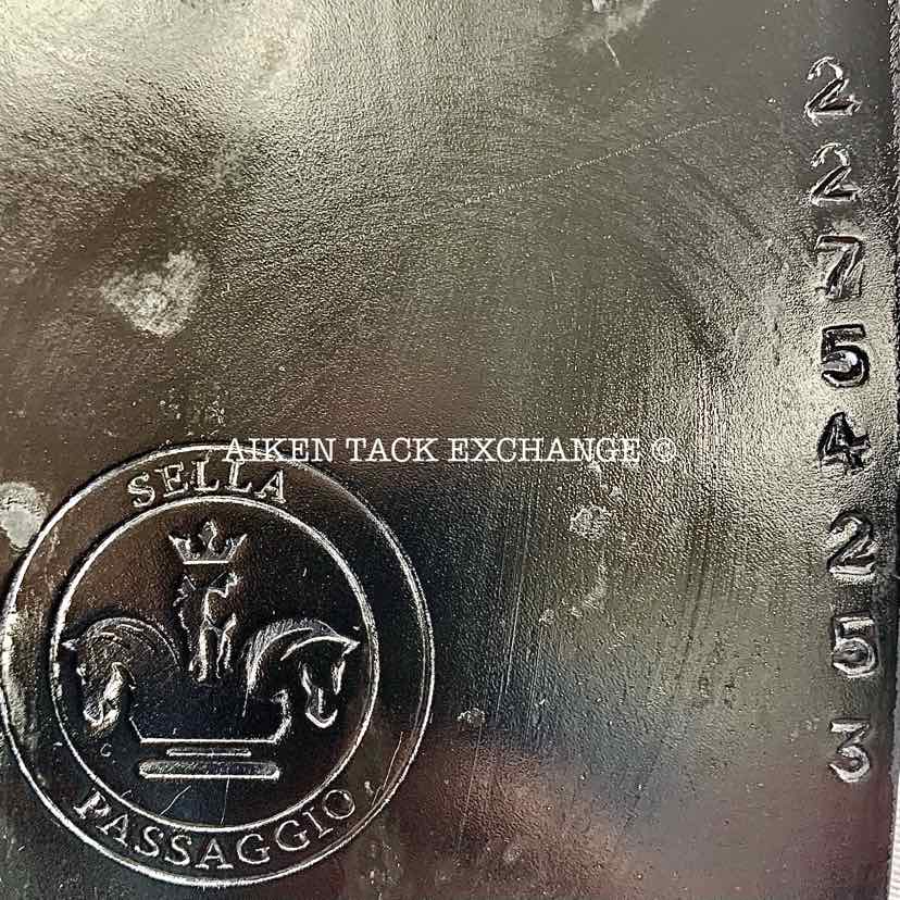 2022 Sella Soleil Passagio Dressage Saddle, 17" Seat, MW/W Tree, Wool Flocked Panels