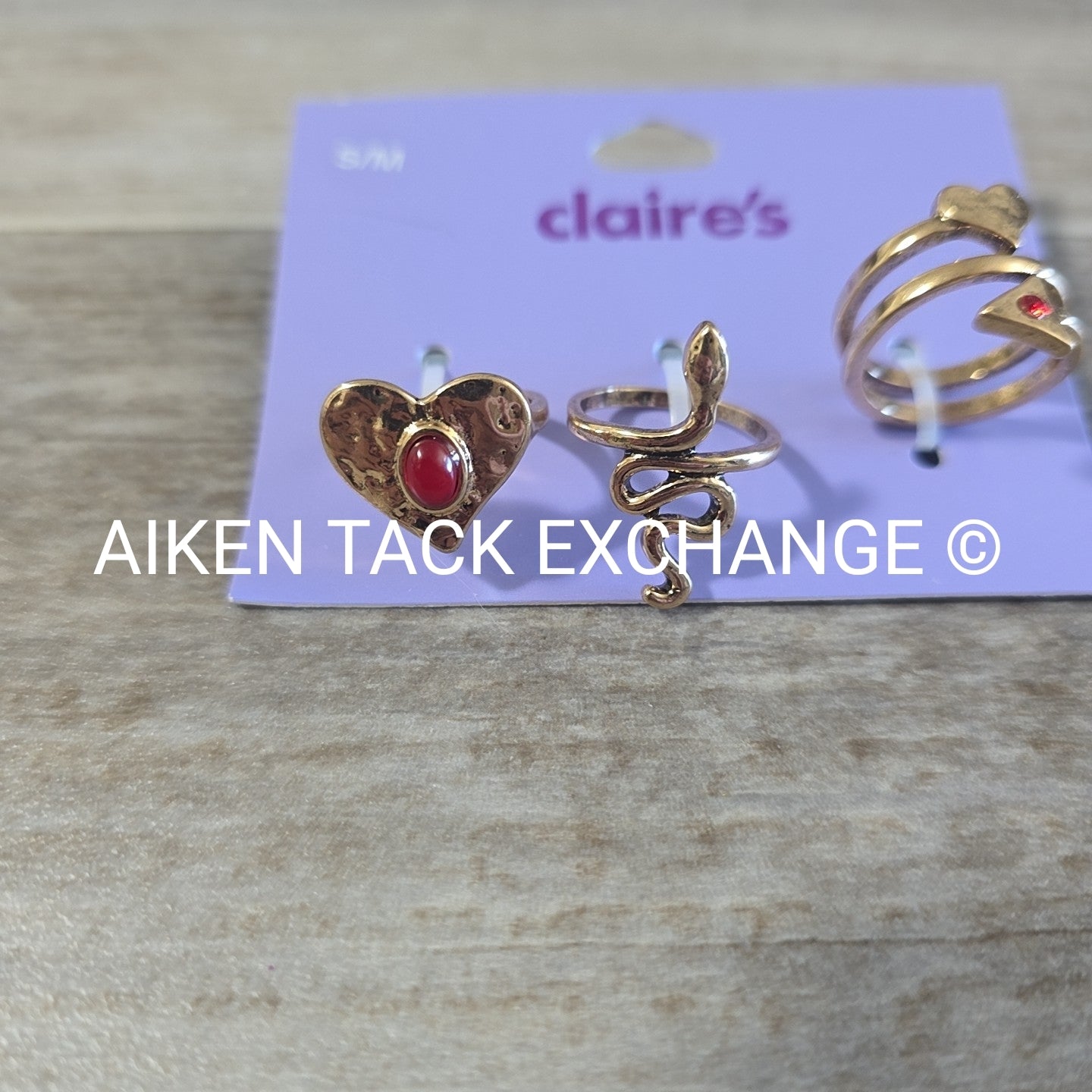 Claire's Ring Set (3) - Size S/M