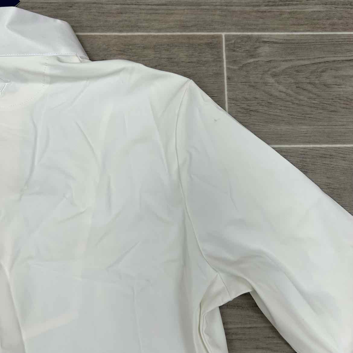 Ovation Elegance Long Sleeve Show Shirt, White, Size Large