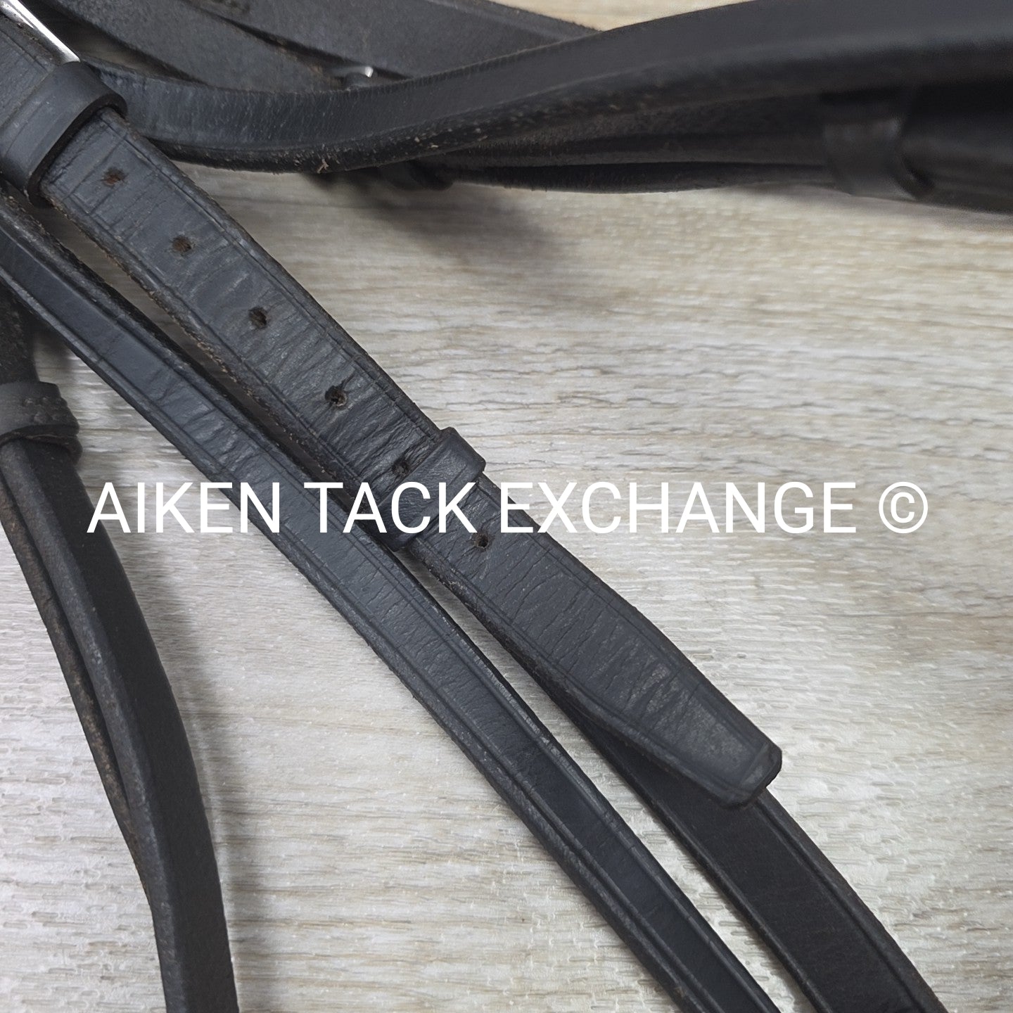 Plain Raised Bridle, Missing Flash Strap, No Reins, Oversize