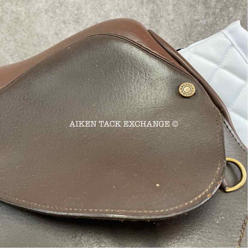 Lancers Close Contact Jump Saddle, 17" Seat, Medium/Medium Wide Tree, Foam Panels