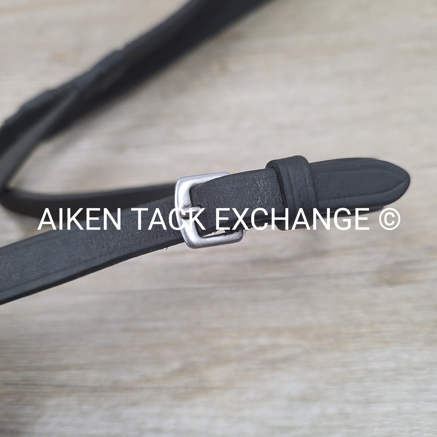 Artemis Rubber Reins, Black, Size Full