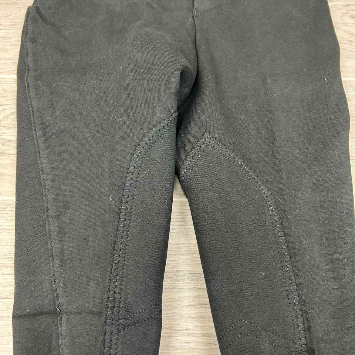 Eqituff Children's Knee Patch Breeches, Black, Size 6, Brand New