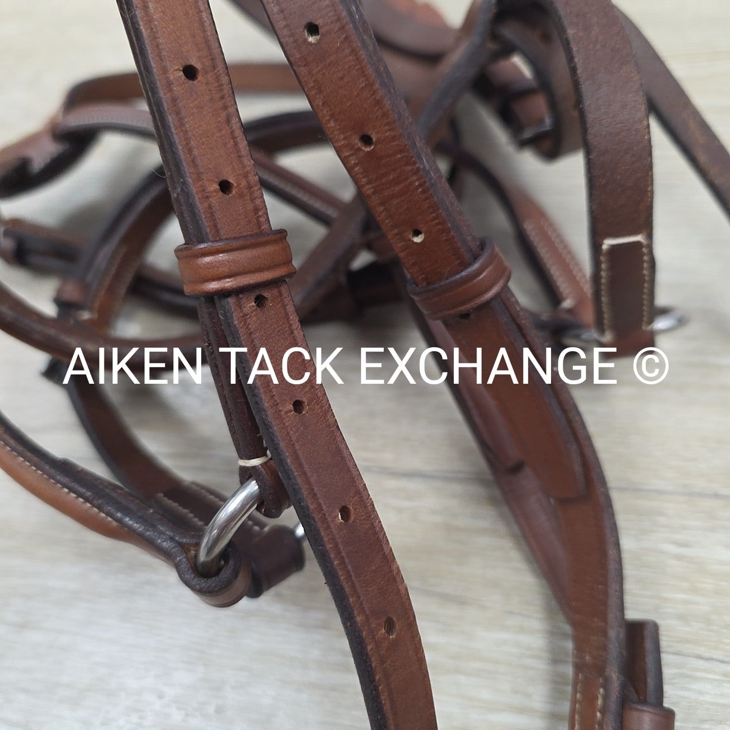 Dover Saddlery Circuit Plain Raised Figure 8 Bridle, No Reins, Size Full