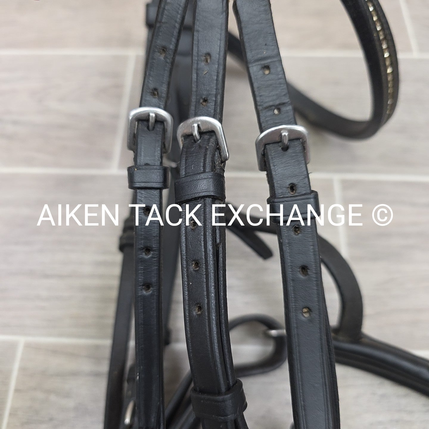 Passier & Sohn Fortuna Bridle, No Reins, Missing Flash Strap, Black, Size Full
