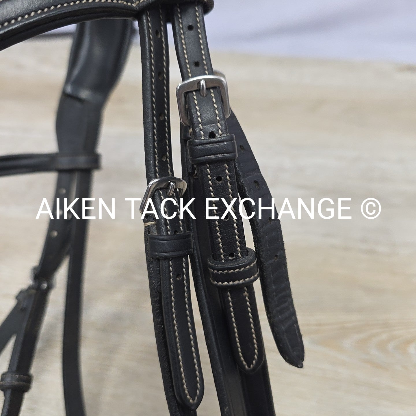 Montar Monarch Bridle, No Reins, Black, Size Full