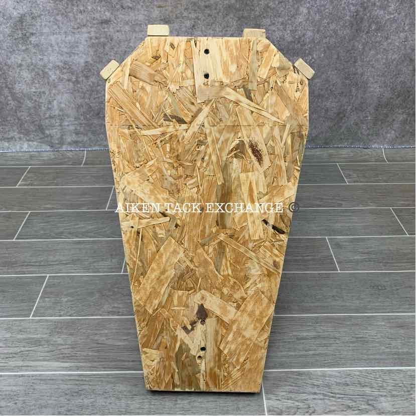 Wooden Wall-Mount Western Saddle Rack