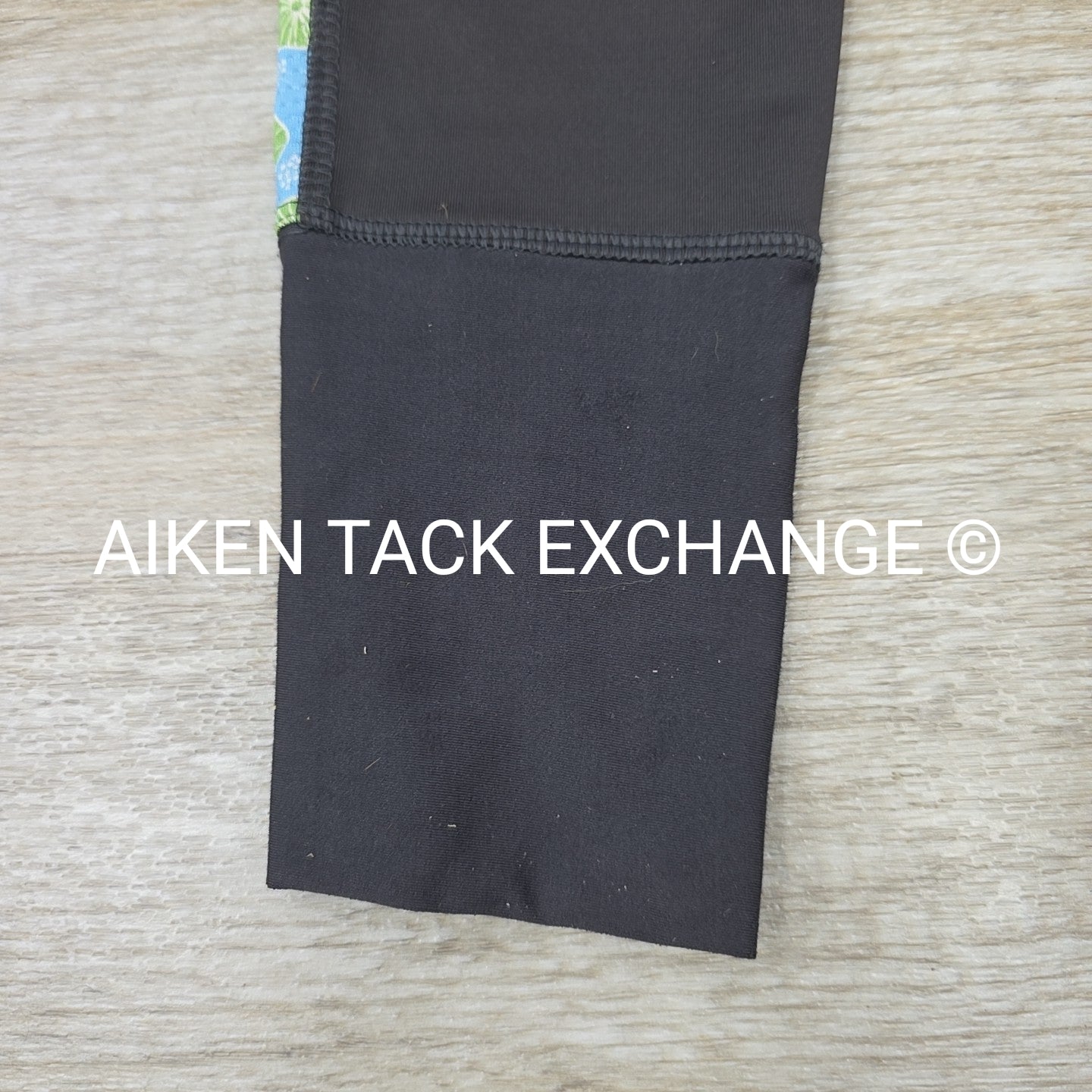 TuffRider Athena EquiCool Silicone Grip Knee Patch Tights, Size Large