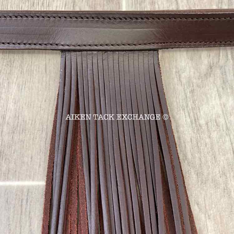 15" No Fly Zone Browband, Brown Leather, Brand New
