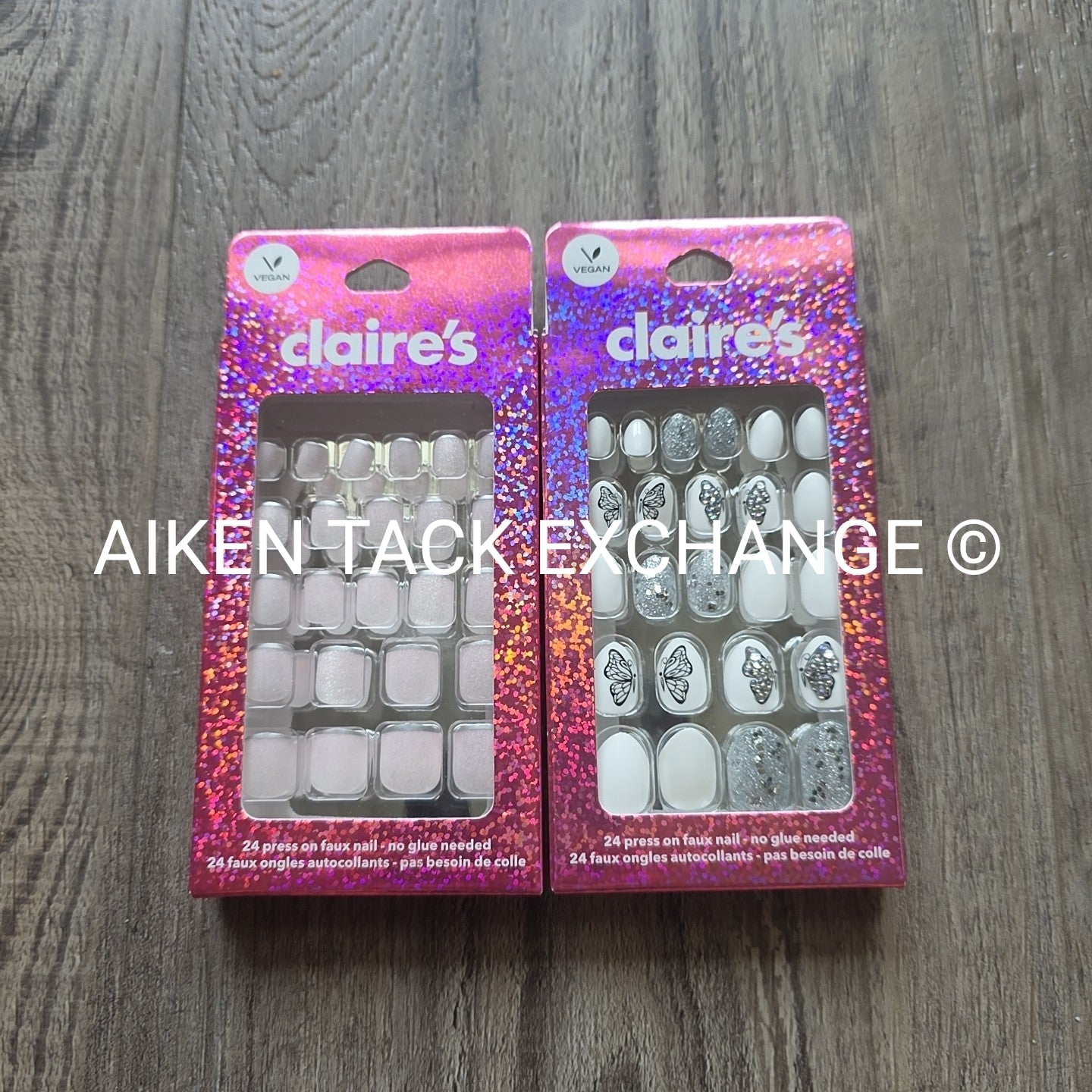 Claire's Press-On Nails (2 Sets) - 24 Count Each (48 Total)