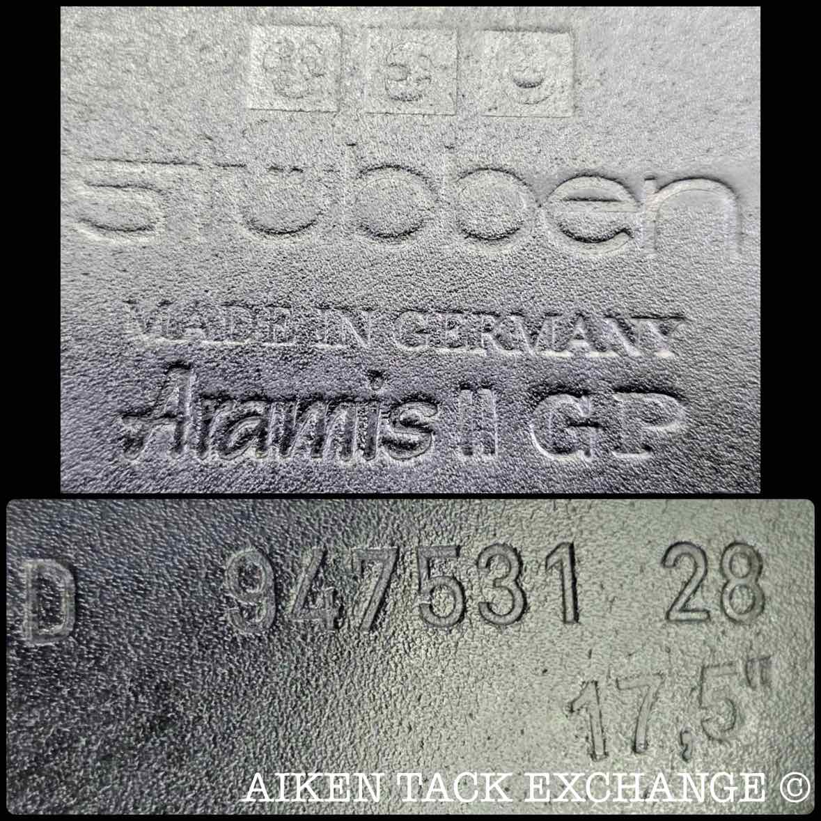 2022 Stubben Aramis II GP Dressage Saddle, 17.5" Seat, 28cm Tree - Medium, Wool Flocked Panels