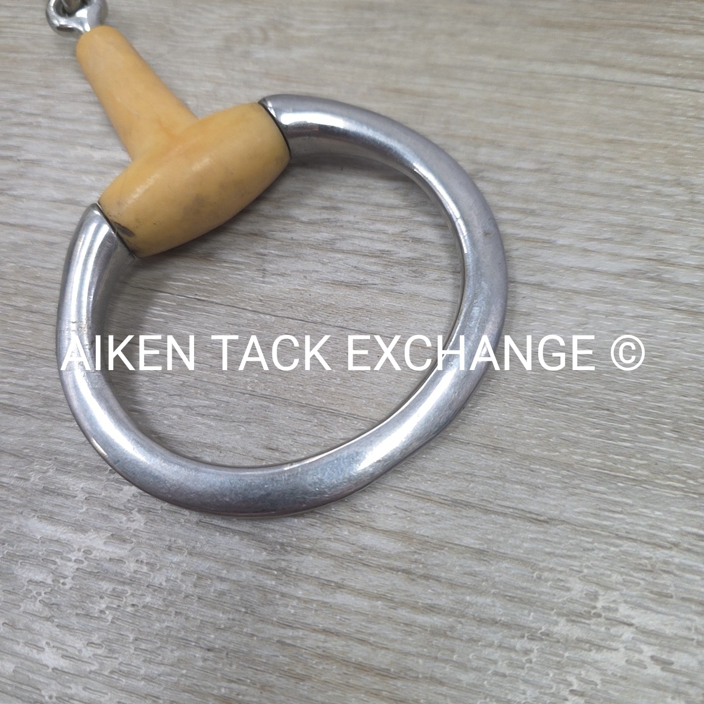 Single Joint Plastic Eggbutt Bit 5" (Has Chew Marks)