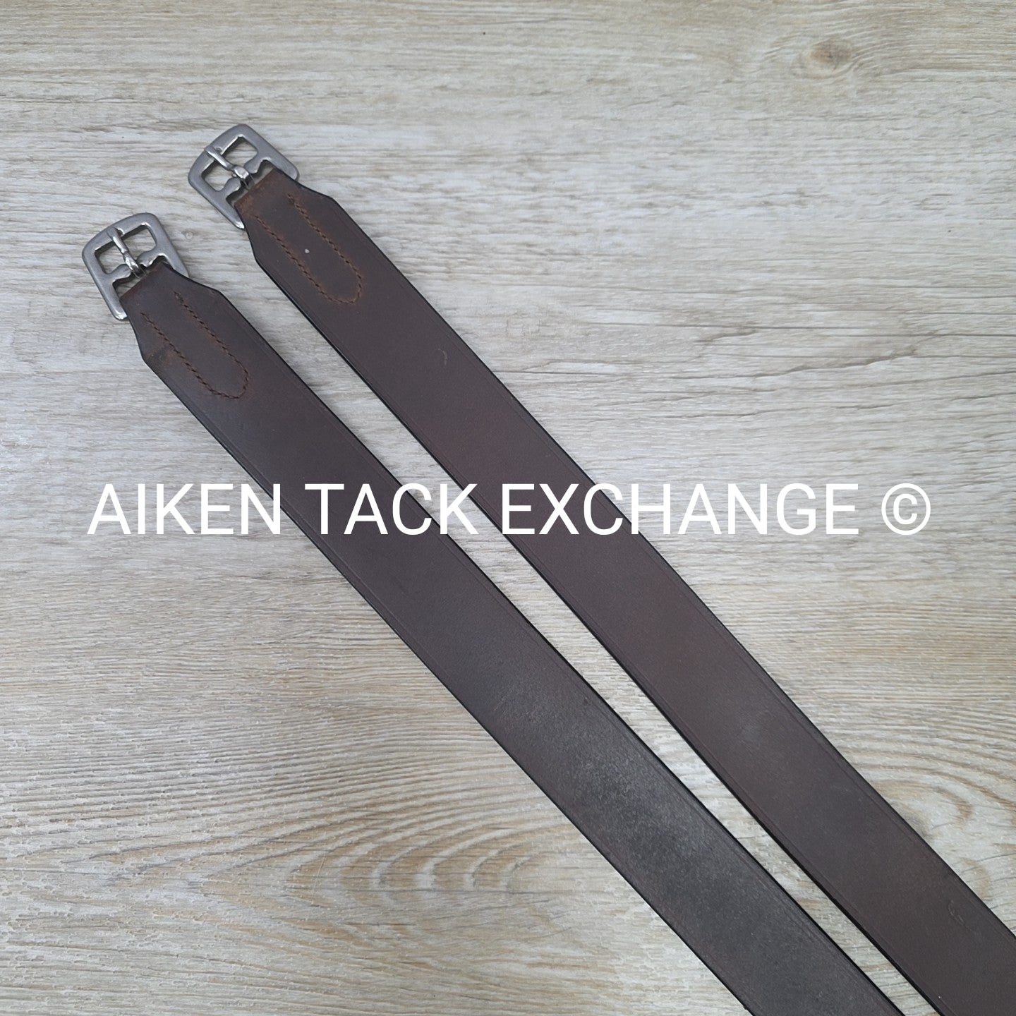 Secure Wide Leg Stirrup Leathers, Brown, 48"