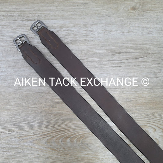 Secure Wide Leg Stirrup Leathers, Brown, 48"