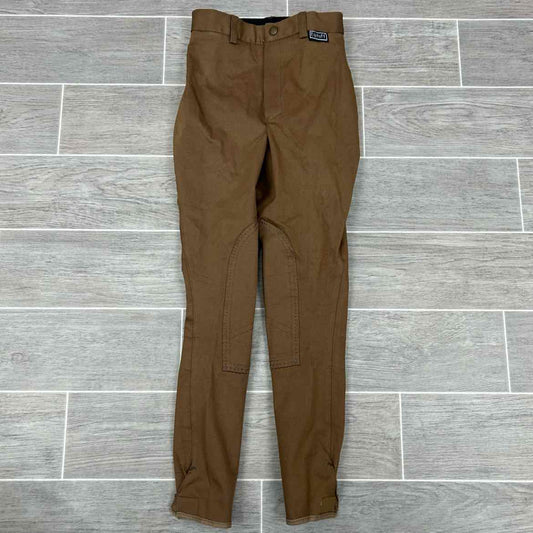 Eqituff Children's Knee Patch Breeches, Brown, Size 10, Brand New