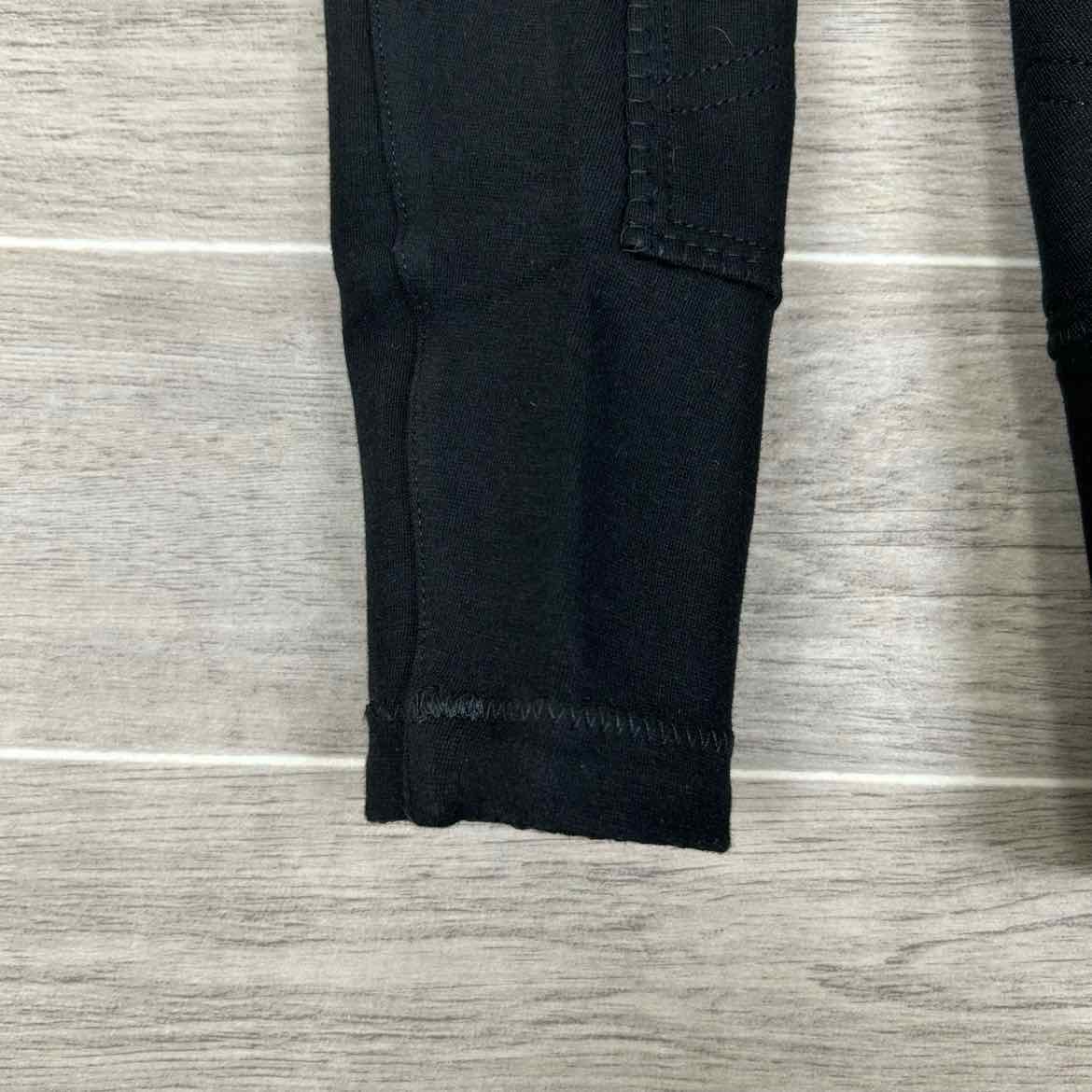 Eqituff Children's Pull On Knee Patch Breeches, Black, Size 4, Brand New