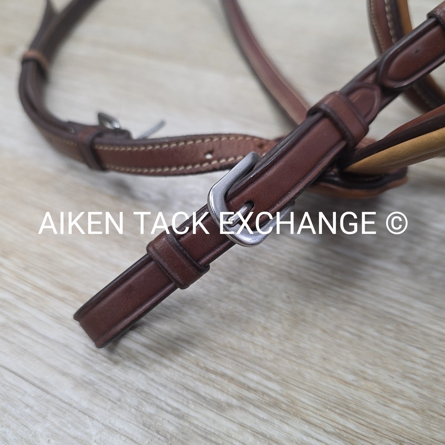Antares Monocrown Figure 8 Bridle, No Reins, Brown, Oversize (3)