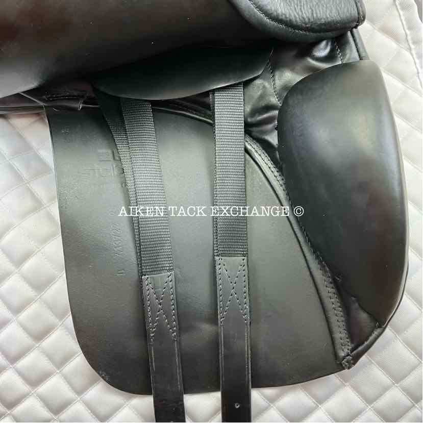 2017 Stubben True Nature Dressage Saddle, 18" Seat, Short Flap, 28cm Tree - Medium, Wool Flocked Panels