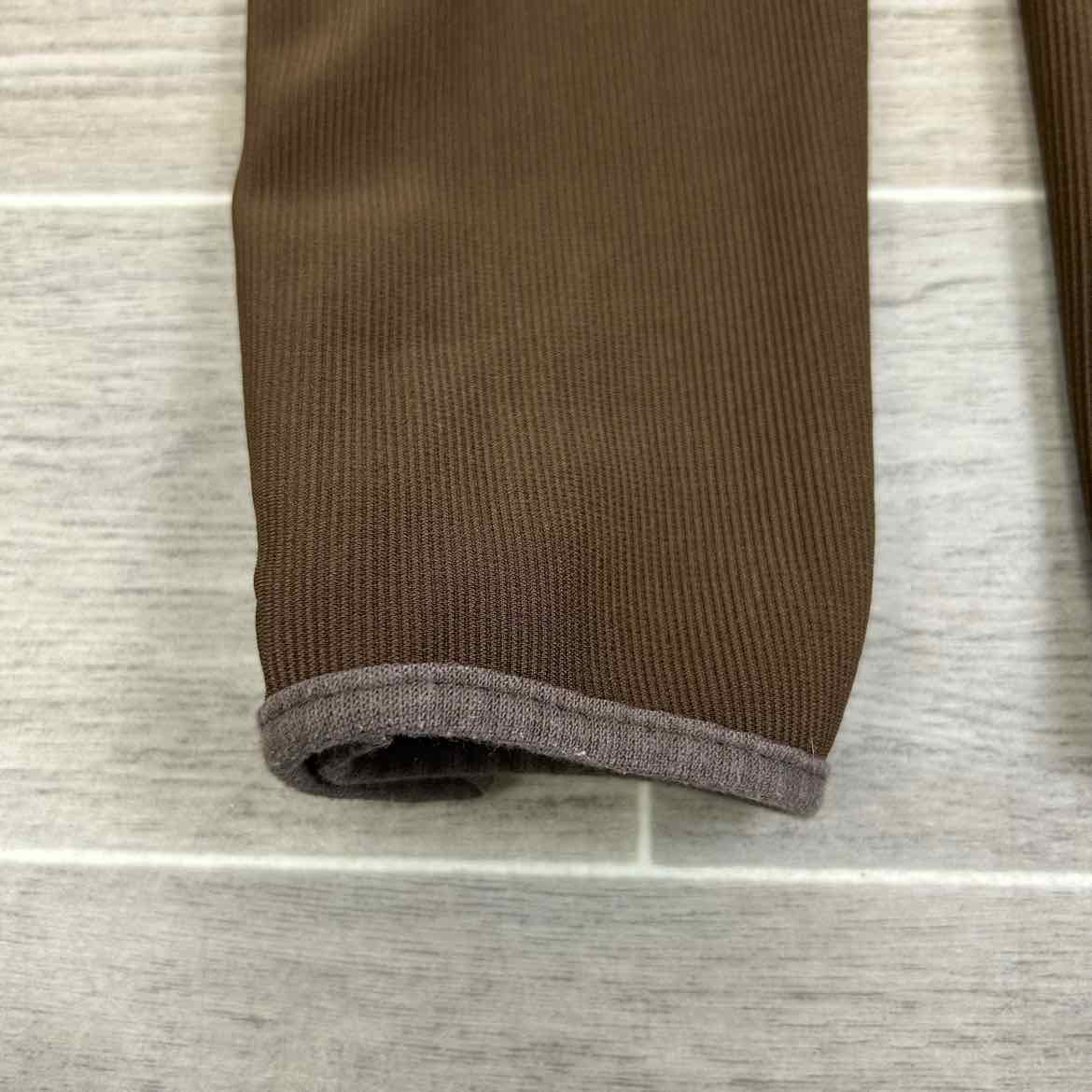 TuffRider Ribbed Knee Patch Breeches, Chocolate, Women's 26 L