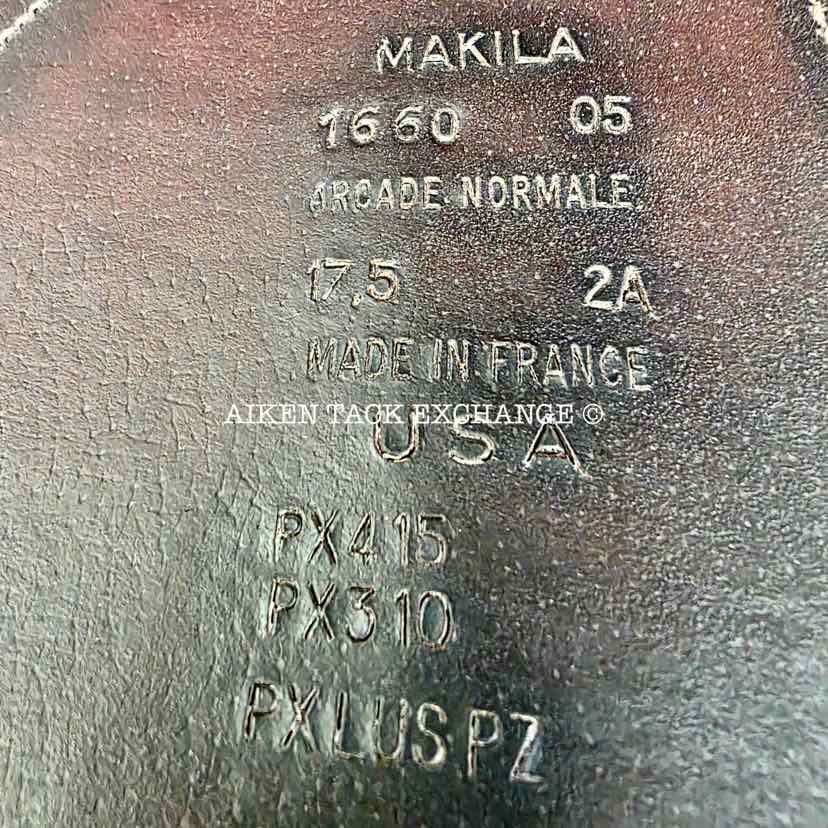 **On Trial** 2005 Devoucoux Makila Monoflap Dressage Saddle, 17.5" Seat, 2A Flap, Medium Wide Tree, Foam Panels, Full Buffalo Leather